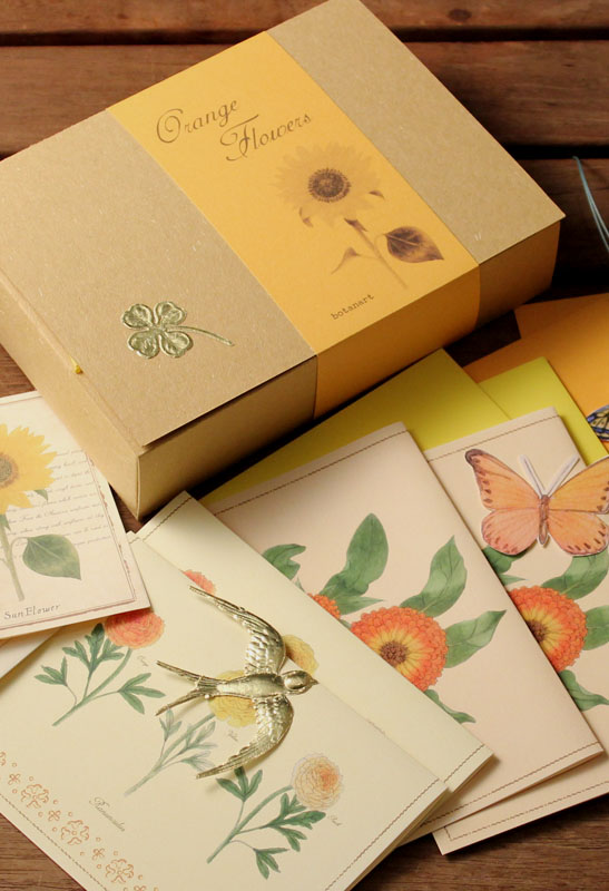 オレンジフラワーBOX botanart オレンジフラワーBOX botanart